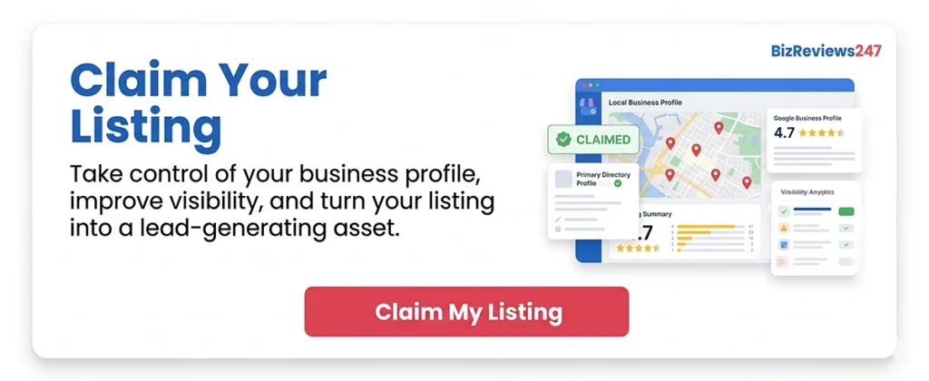 Claim your listing and manage your business profile to improve local visibility and generate more leads